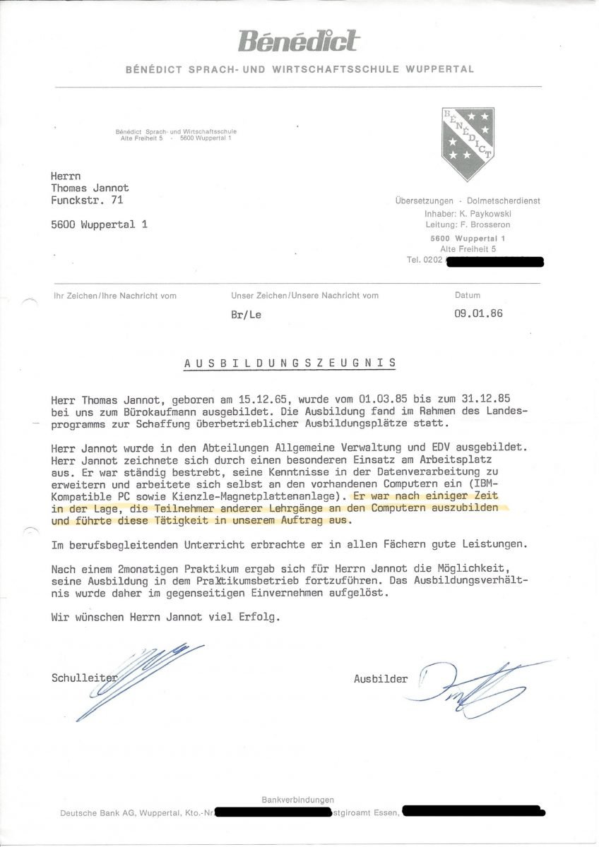 Authentisches Zeugnis zwei Jahre nach meiner Verhaftung