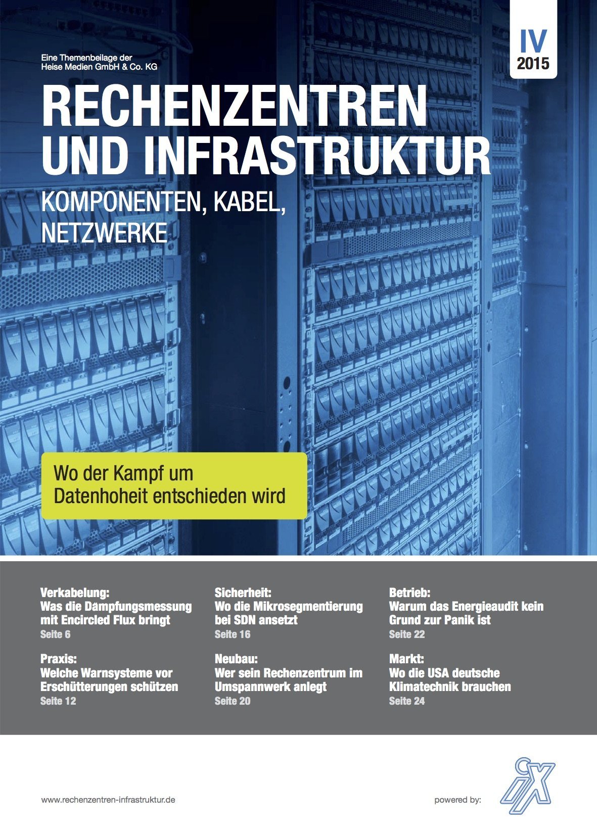 Rechenzentren und Infrastruktur 4/2015 in iX 11/2015