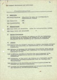 Funktionsplan vom Volkseigenen Betrieb (VEB) Kombinat Rohrleitungen und Isolierungen (1975), Seite 1/3