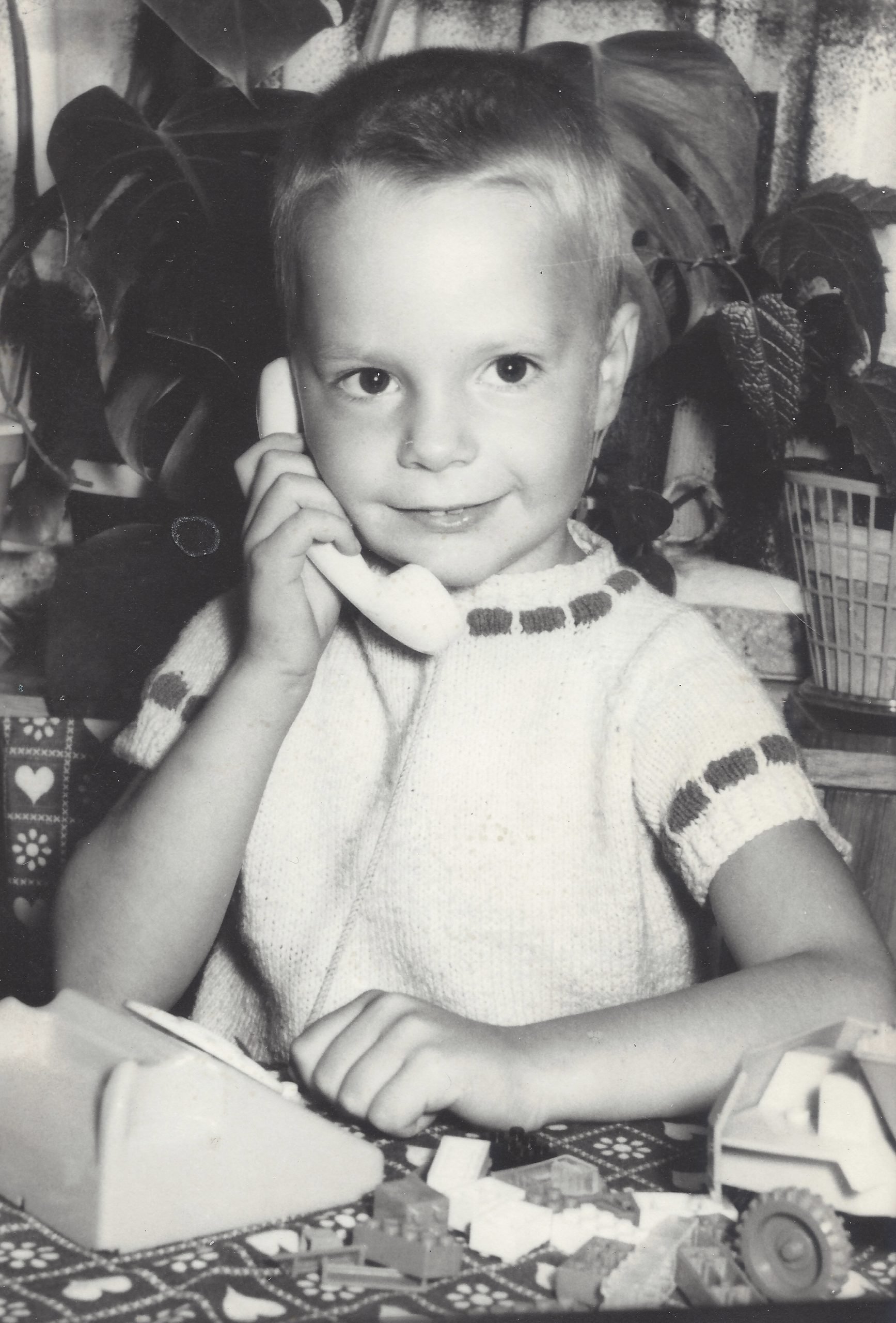 Authentisches Portrait von mir im Vorschulalter, ca. 1971 im Kinderwochenheim