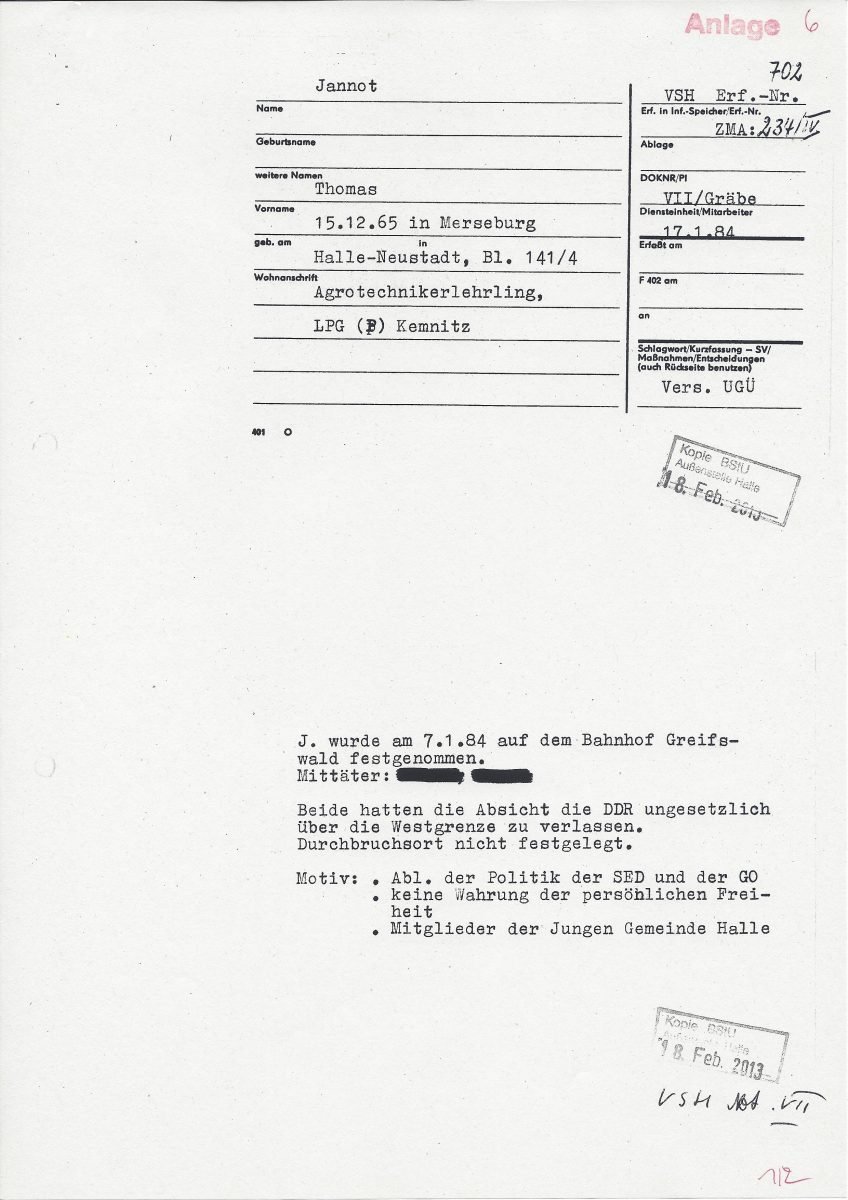 Authentischer Ermittlungsbericht (1984)